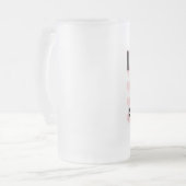 I Liebe Rumänien Mattglas Bierglas (Vorderseite Links)