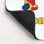 I Liebe Rumänien Mousepad (Ecke)