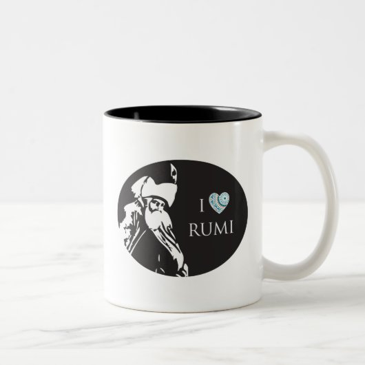 I Liebe Rumi Tasse (Rechts)