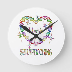 I Liebe Runde Wanduhr