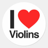 i LIEBE Runder Aufkleber (Vorderseite)