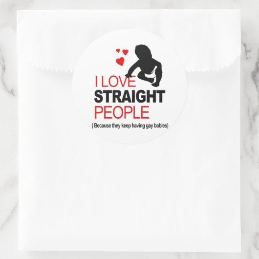 I LIEBE RUNDER AUFKLEBER (Tasche)