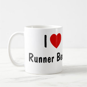 I Liebe Runner Bohnen Kaffeetasse