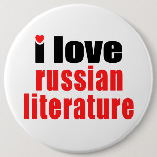 I Liebe-russische Literatur Button