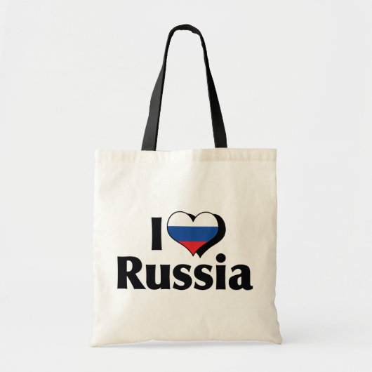 I Liebe Russland Flagge Tragetasche (Vorne)