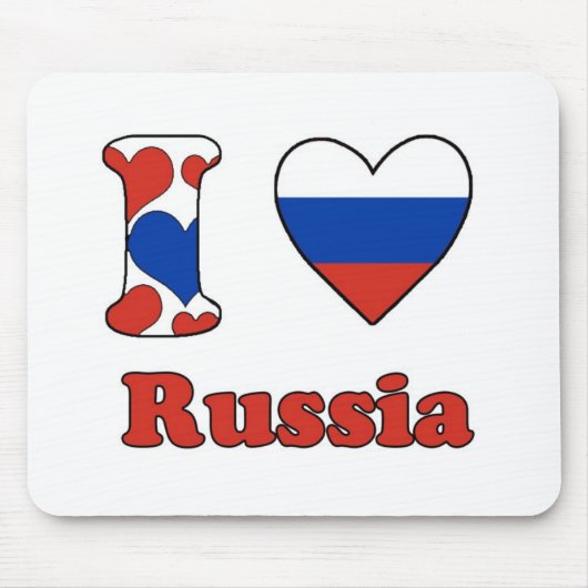 I Liebe Russland Mousepad (Vorne)