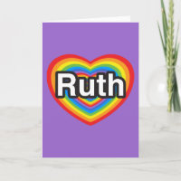 I Liebe Ruth. Liebe I Sie Ruth. Herz