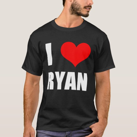 I Liebe Ryan Heart T-Shirt (Vorderseite)