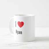 I Liebe Ryan Kaffeetasse (Vorderseite Links)