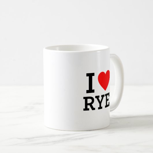 I Liebe Rye Kaffeetasse (VorderseiteRechts)