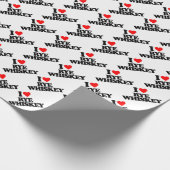 I LIEBE-RYE-WHISKY GESCHENKPAPIER (Ecke)