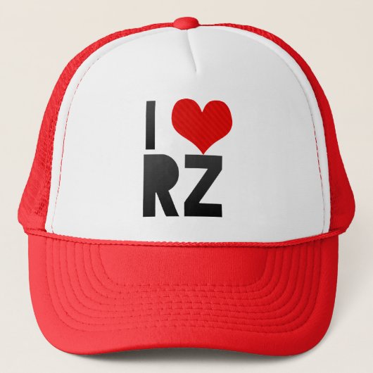 I Liebe RZ Truckerkappe (Vorderseite)