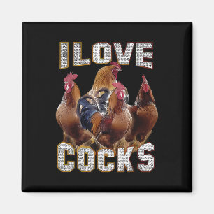 I Liebe S Funny Roosters Meme Chicken Liebhaber Magnet