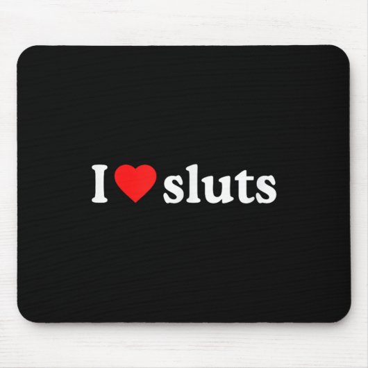 I Liebe S ・ I Herz S Y2k Ästhetik Mousepad (Vorne)
