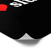 I Liebe S ・ I Herz S Y2k Ästhetik Poster (Ecke)
