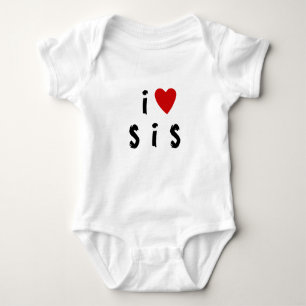 I LIEBE S I SIS-SISTER Baby B Strampler