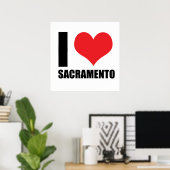 I Liebe Sacramento Poster (Heimbüro)