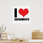 I Liebe Sacramento Poster (Küche)