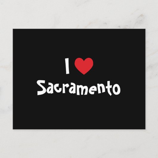 I Liebe Sacramento Postkarte (Vorderseite)