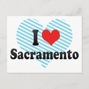 I Liebe Sacramento Postkarte
