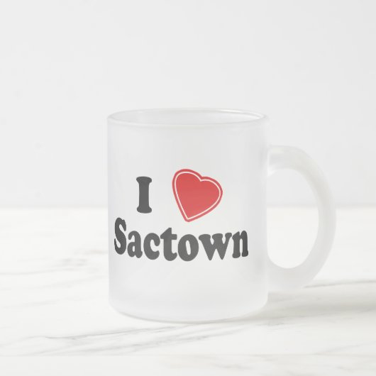 I Liebe Sactown Mattglastasse (Rechts)