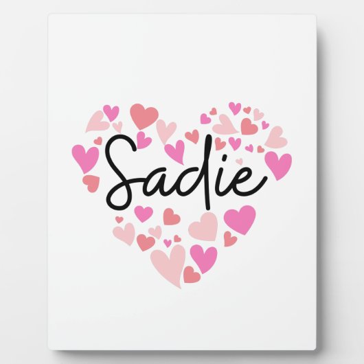 I Liebe Sadie Fotoplatte (Vorderseite)