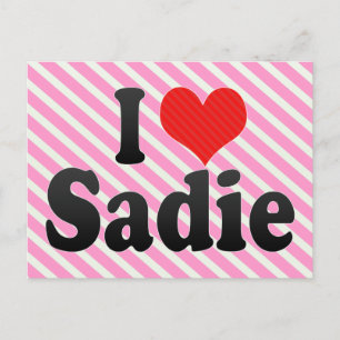 I Liebe Sadie Postkarte