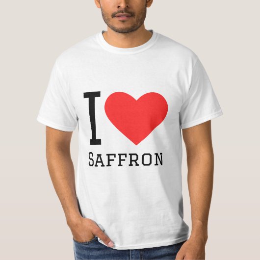 I Liebe Safran T-Shirt (Vorderseite)