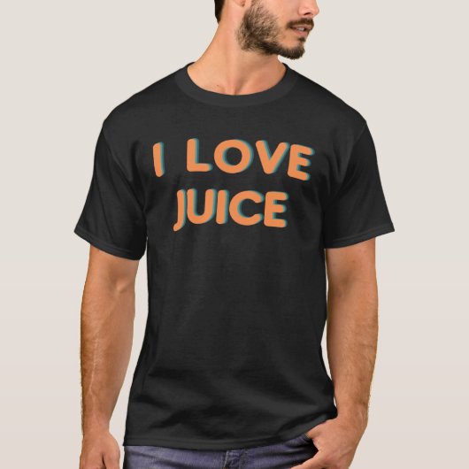 I Liebe Saft T-Shirt (Vorderseite)