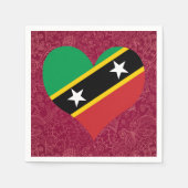 I Liebe Saint+Kitts+und+Nevis Serviette (Vorderseite)