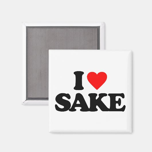 I LIEBE SAKE MAGNET (Vorderseite/Rückseite)