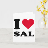 I Liebe Sal _1 Karte (Gelbe Blume)