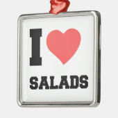 I LIEBE SALADS ORNAMENT AUS METALL (Links)