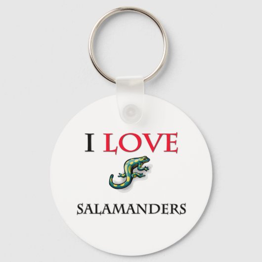 I Liebe Salamanders Schlüsselanhänger (Vorderseite)