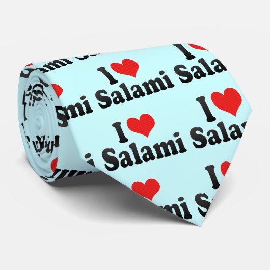 I Liebe-Salami Krawatte (Gerollt)