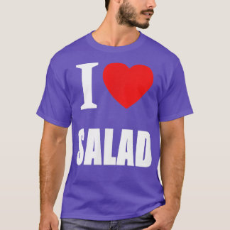 I Liebe Salat für Veganer Vegetarier gesund Slimmi T-Shirt
