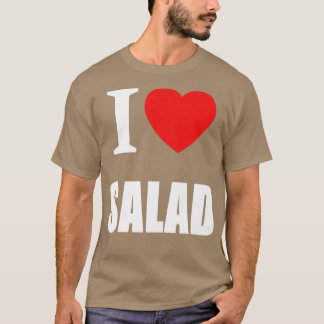 I Liebe Salat für Veganer Vegetarier gesund Slimmi T-Shirt