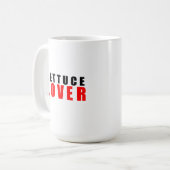 I Liebe Salat Kaffeetasse (Vorderseite Links)