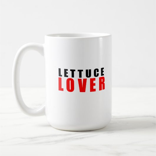 I Liebe Salat Kaffeetasse (Links)
