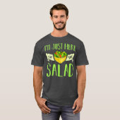 I Liebe Salat Vegane Geschenkschüssel T-Shirt (Vorne ganz)