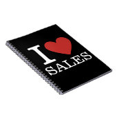 I ❤️ Liebe Sales - Sales Dept.- Spiralnotebook Notizblock (Rechte Seite)