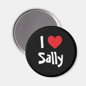 I Liebe Sally Magnet (Vorderseite/Rückseite)