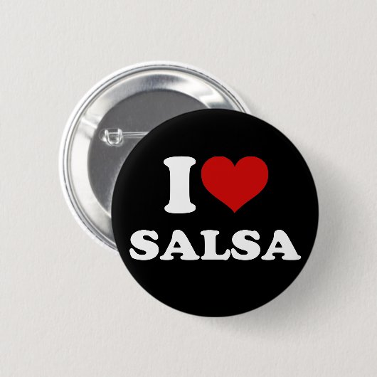 I Liebe Salsa Button (Vorne & Hinten)