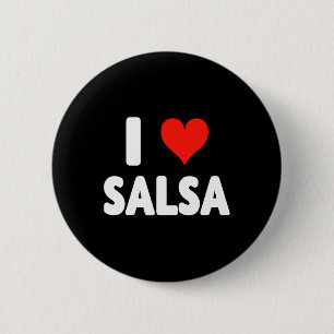 I Liebe Salsa Heart Dance Dance Studio Mex Button