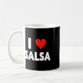 I Liebe Salsa Heart Dance Dance Studio Mex Kaffeetasse (Links)