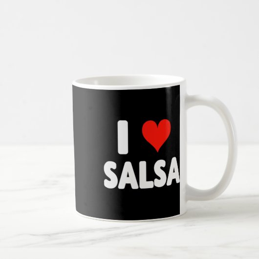 I Liebe Salsa Heart Dance Dance Studio Mex Kaffeetasse (Rechts)