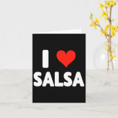 I Liebe Salsa Heart Dance Dance Studio Mex Karte (Gelbe Blume)