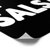 I Liebe Salsa Heart Dance Dance Studio Mex Poster (Ecke)