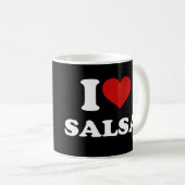 I Liebe Salsa Kaffeetasse (VorderseiteRechts)