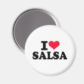 I Liebe salsa Magnet (Vorderseite/Rückseite)